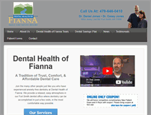 Tablet Screenshot of fortsmithdentist.com